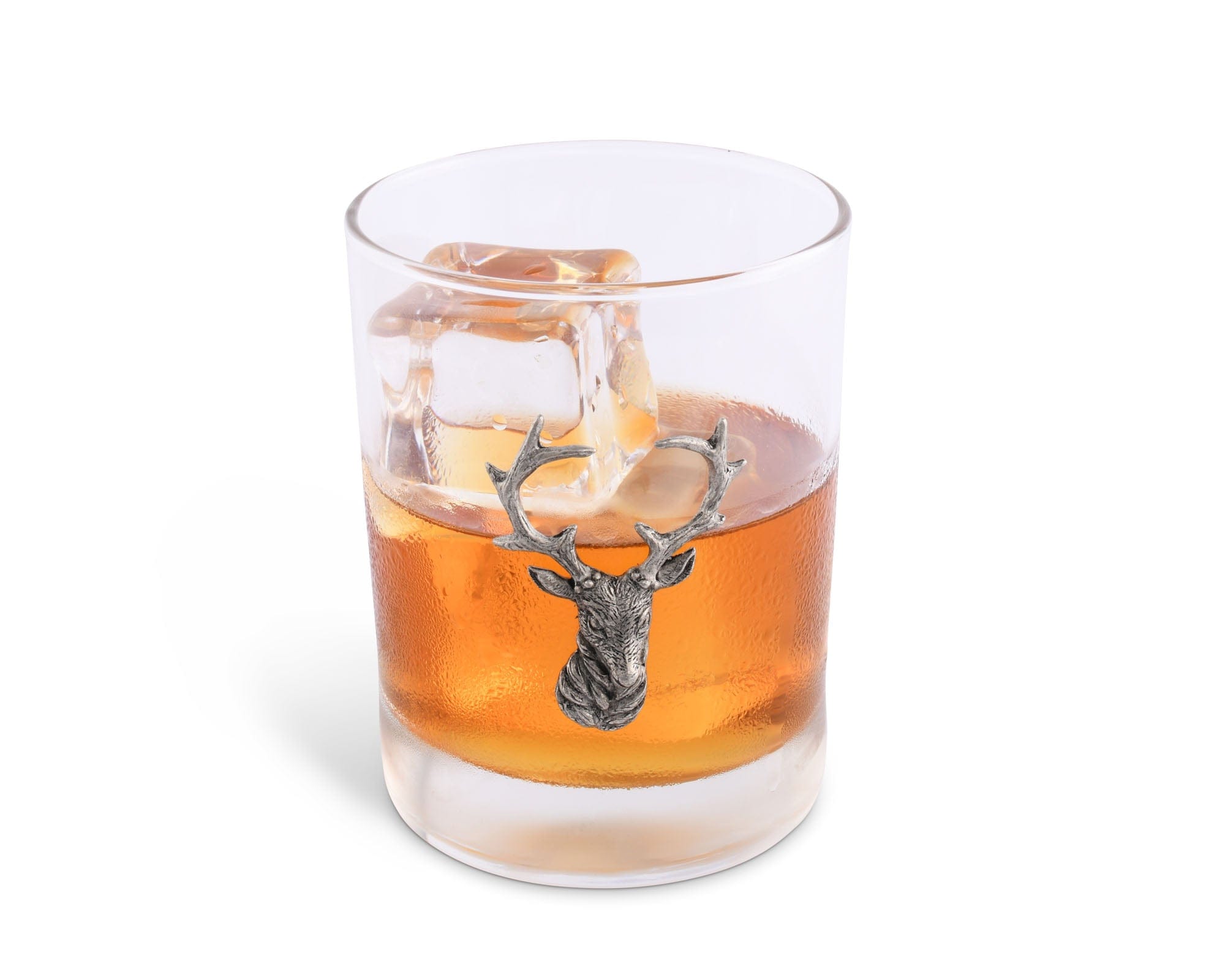 Vagabond House Serveware Vagabond House Elk Head Double Old Fashion Bar Glass