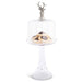 Vagabond House Serveware Vagabond House Elk Head Knob Glass Covered Cake / Dessert Stand Tall -  13" H x 6" D