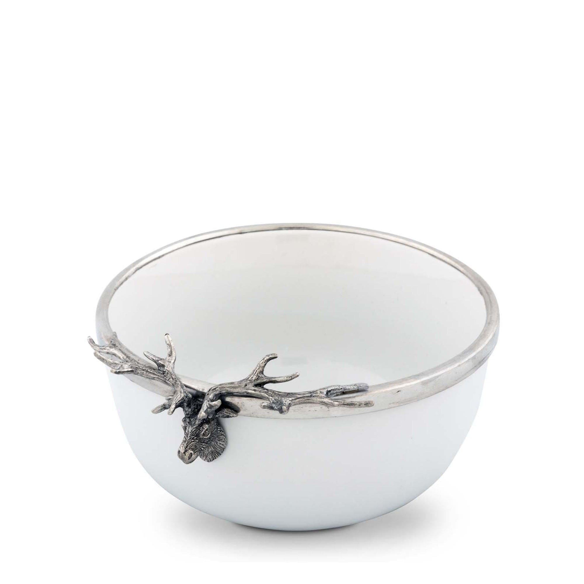 Vagabond House Serveware Vagabond House Elk Head Stoneware Bowl Small