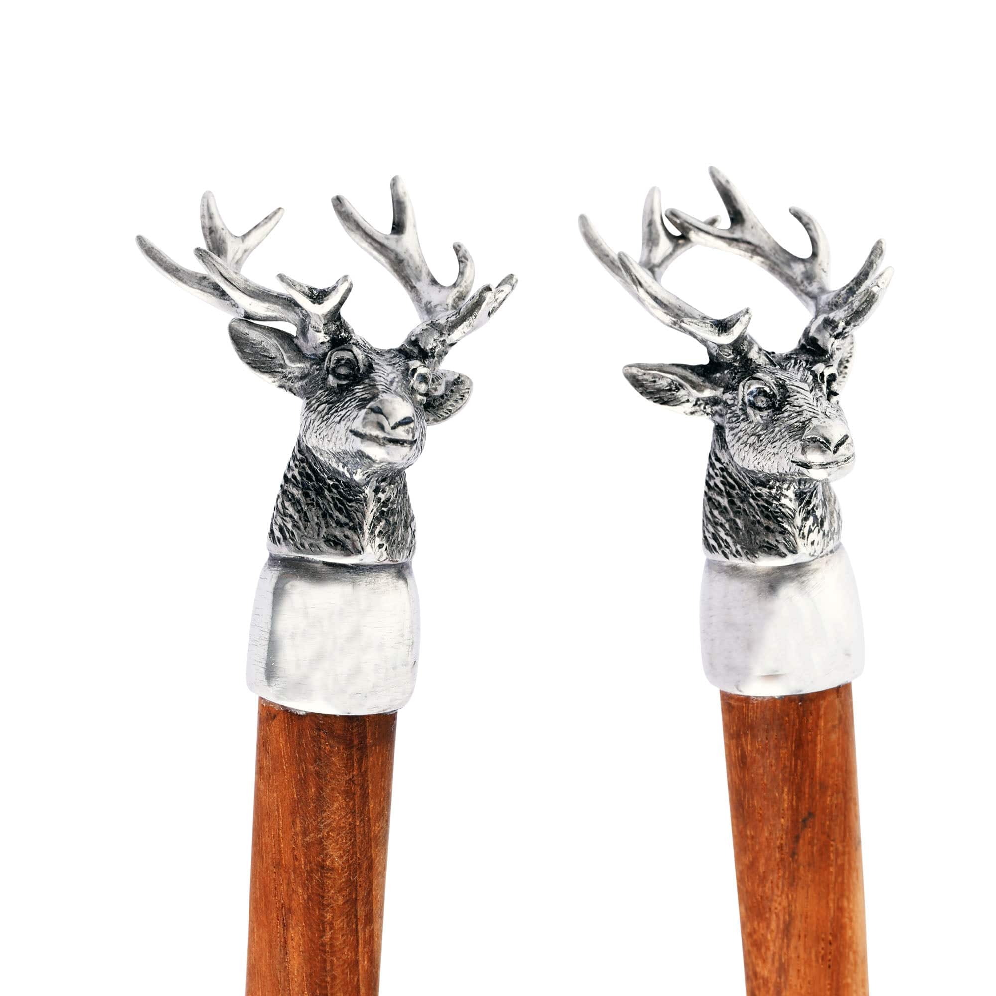 Vagabond House Serveware Vagabond House Elk Head Wood Salad Servers