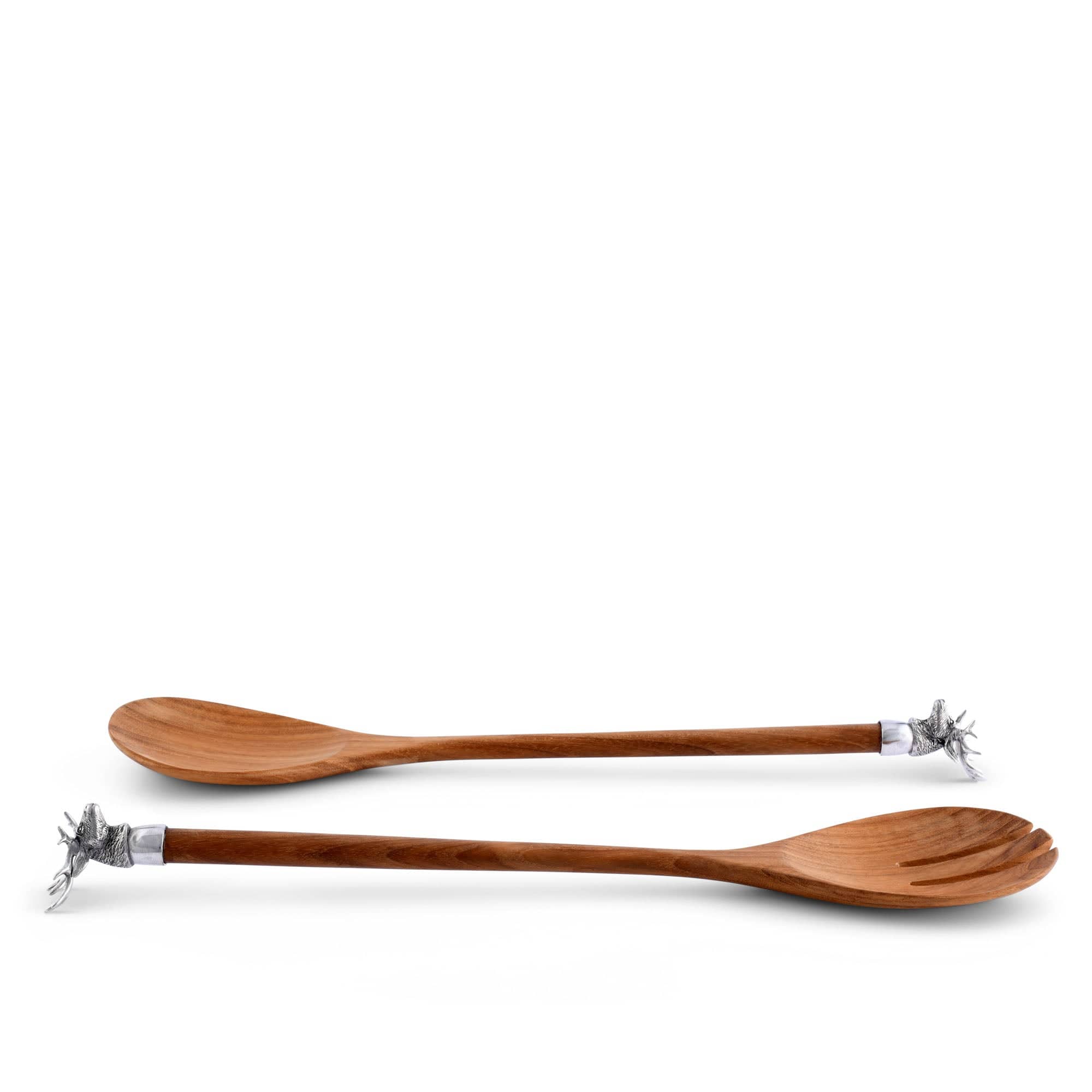 Vagabond House Serveware Vagabond House Elk Head Wood Salad Servers