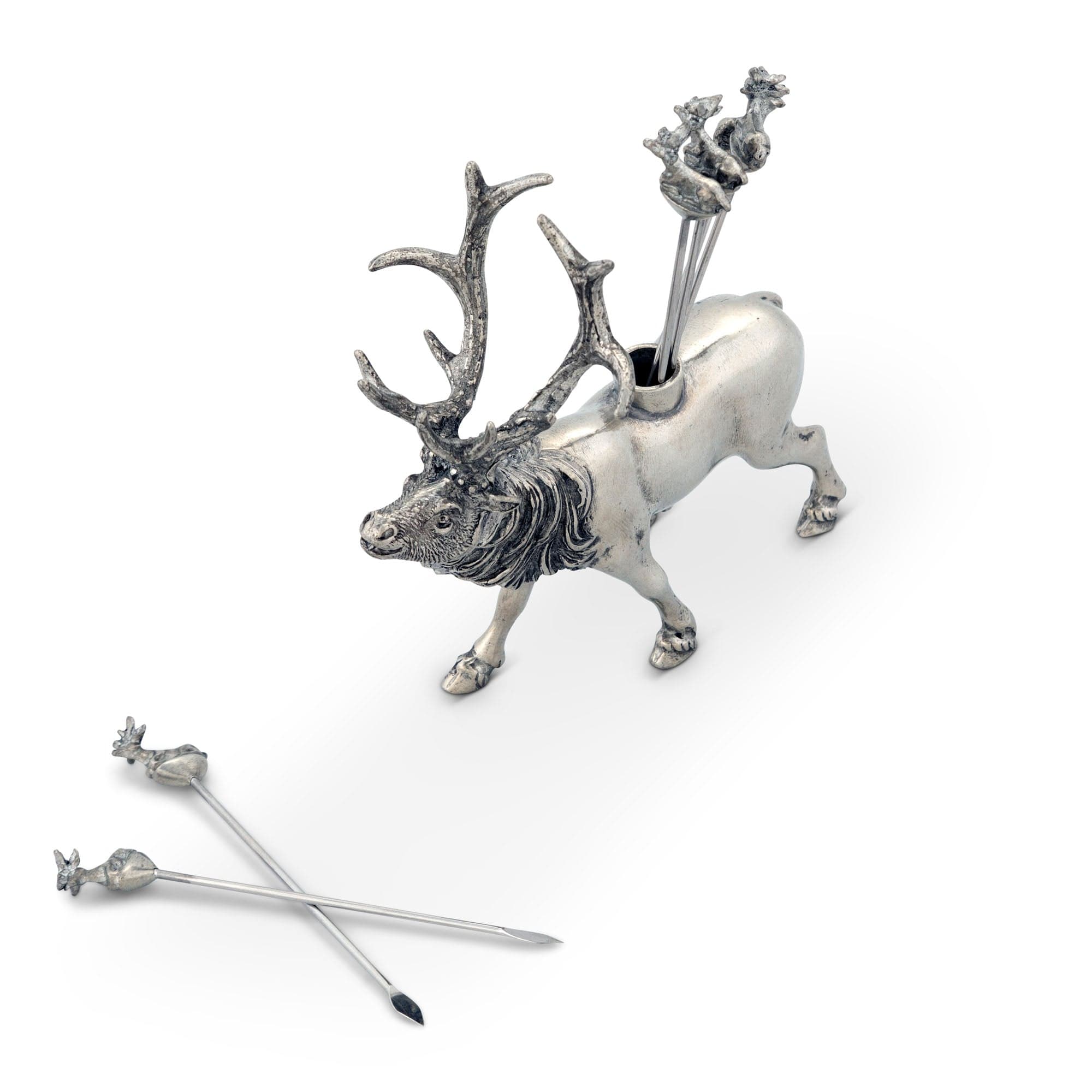 Vagabond House Serveware Vagabond House Elk Pewter Cheese Pick Set