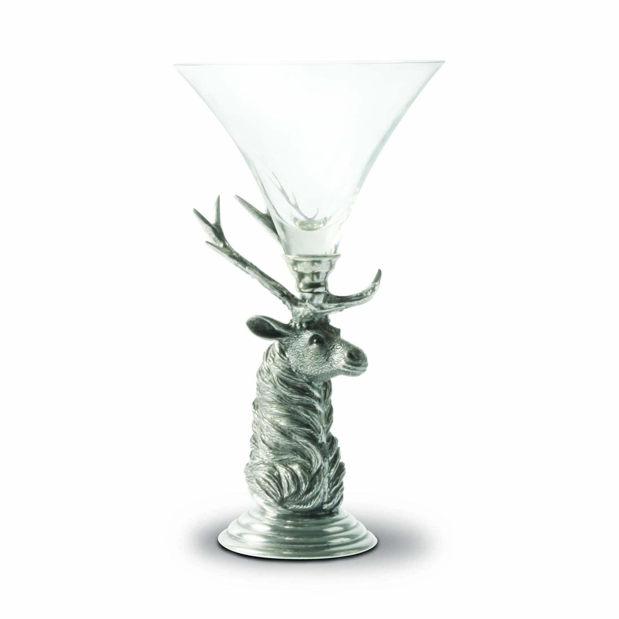 Vagabond House Serveware Vagabond House Elk Pewter Stem Cocktail Glass