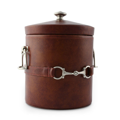 Vagabond House Serveware Vagabond House Equestrian Horse Bit Vegan Leather Ice Bucket