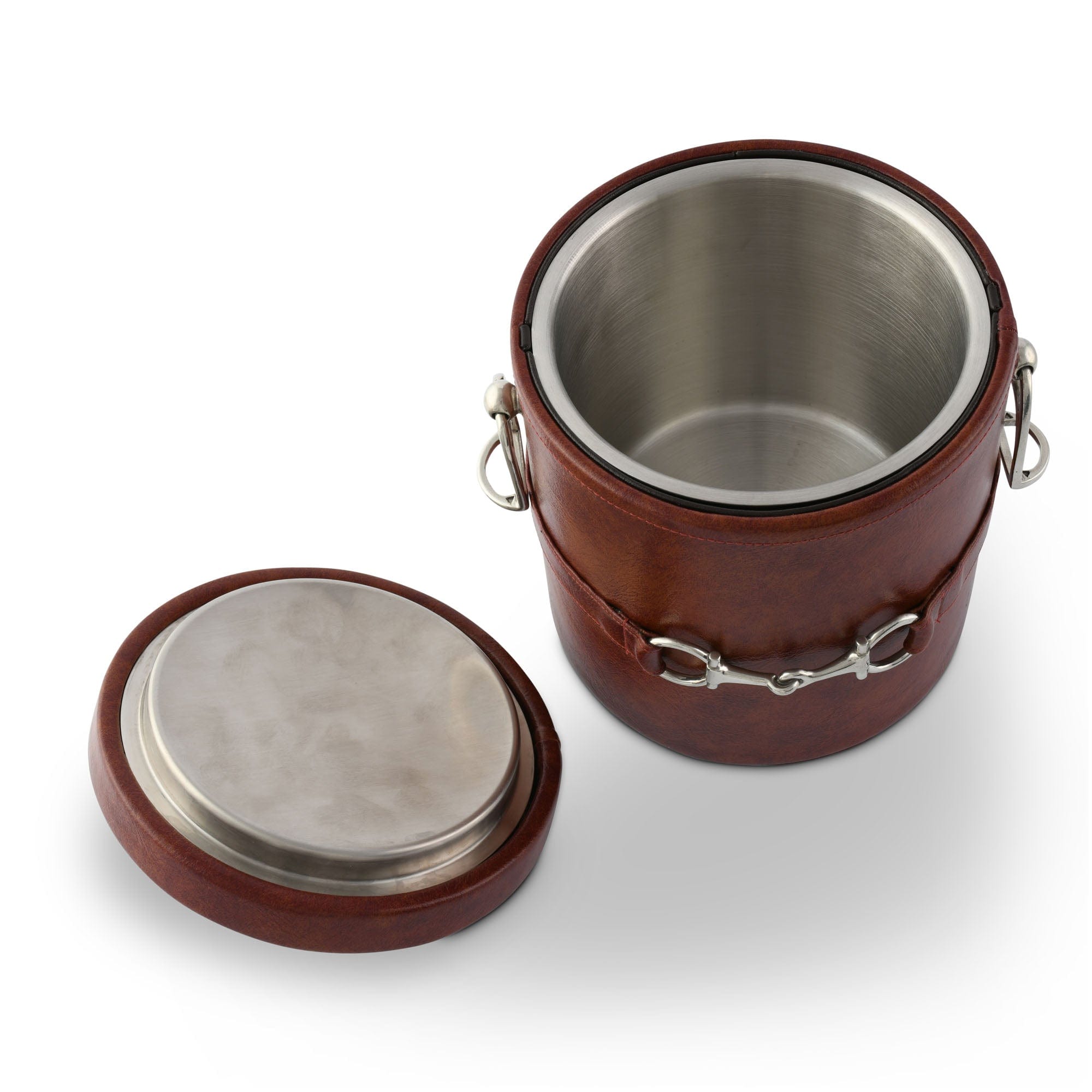 Vagabond House Serveware Vagabond House Equestrian Horse Bit Vegan Leather Ice Bucket