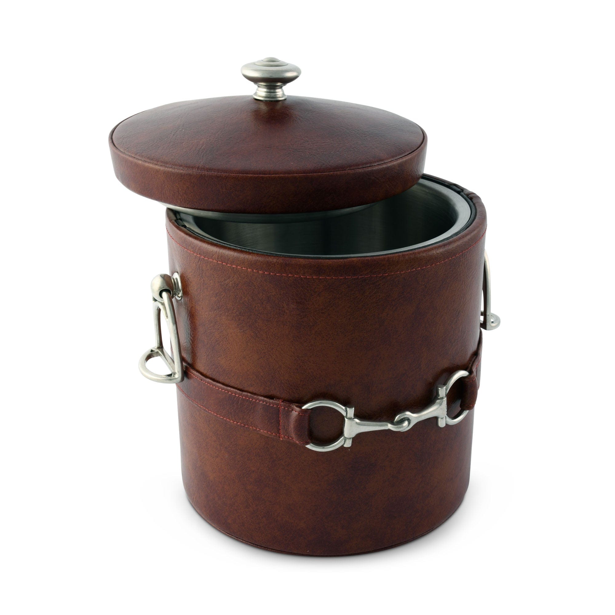 Vagabond House Serveware Vagabond House Equestrian Horse Bit Vegan Leather Ice Bucket