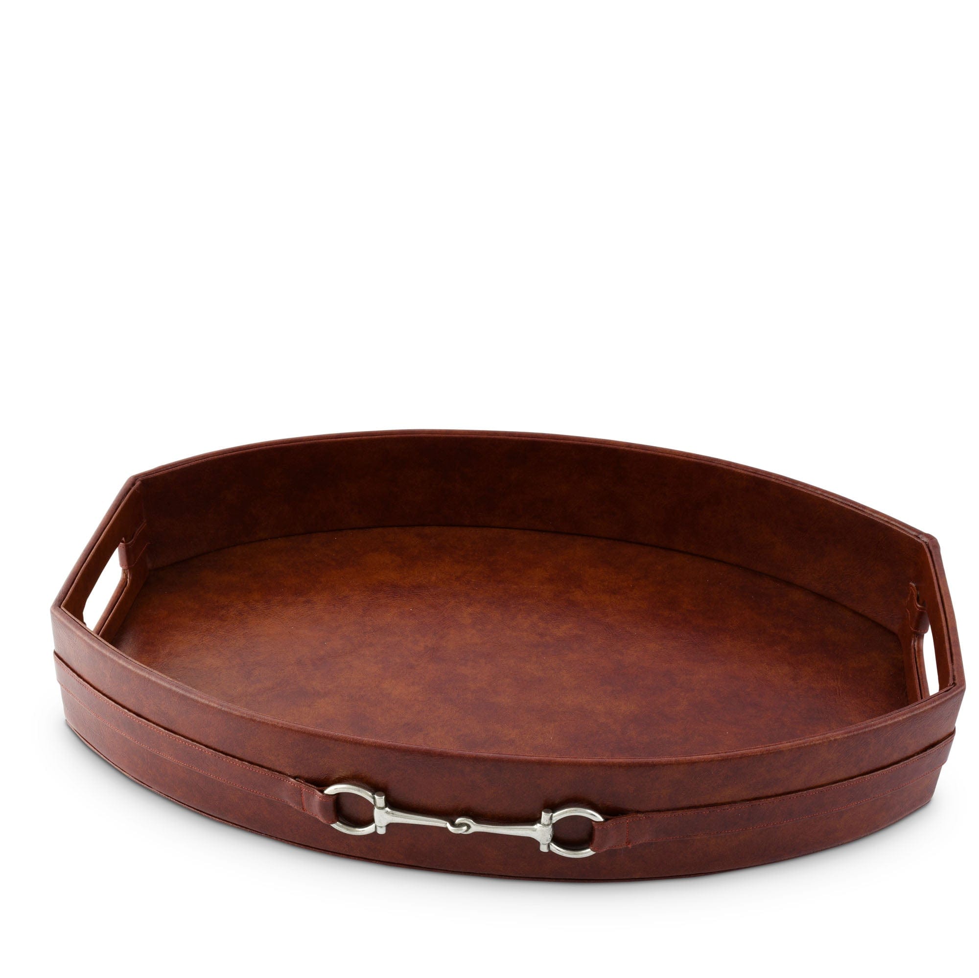 Vagabond House Serveware Vagabond House Equestrian Horse Bit Vegan Leather Tray