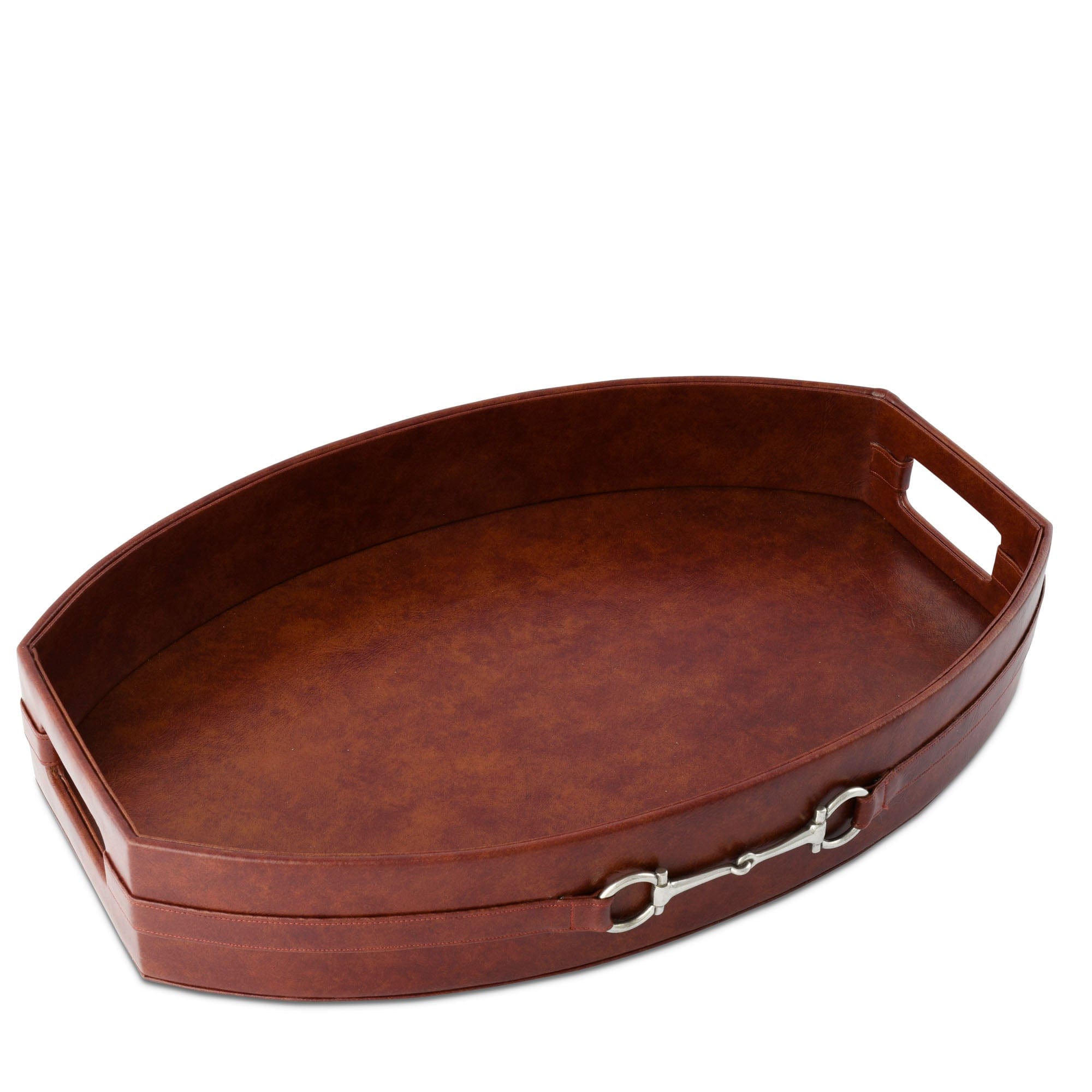 Vagabond House Serveware Vagabond House Equestrian Horse Bit Vegan Leather Tray