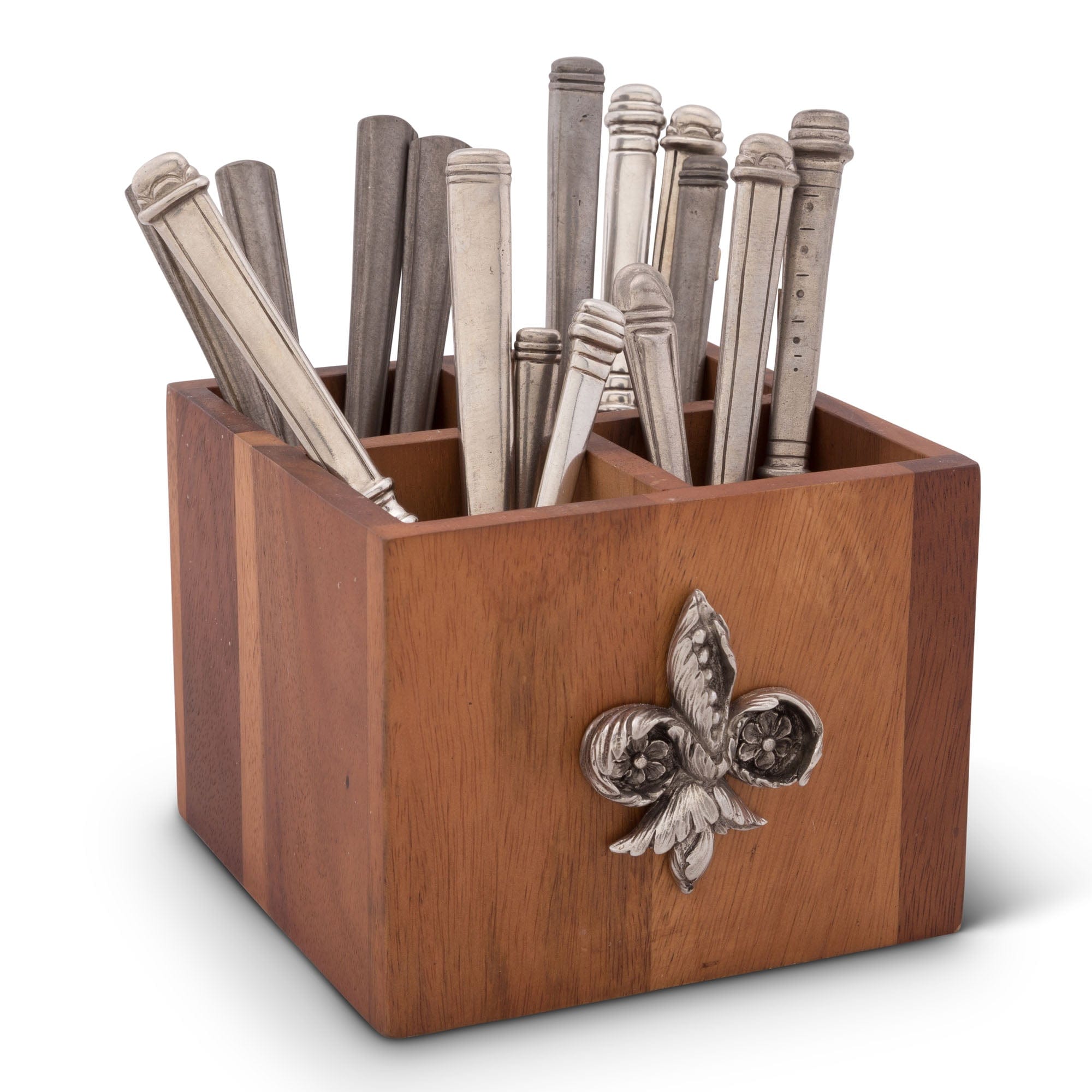 Vagabond House Serveware Vagabond House Fleur De Lis Flatware Caddy