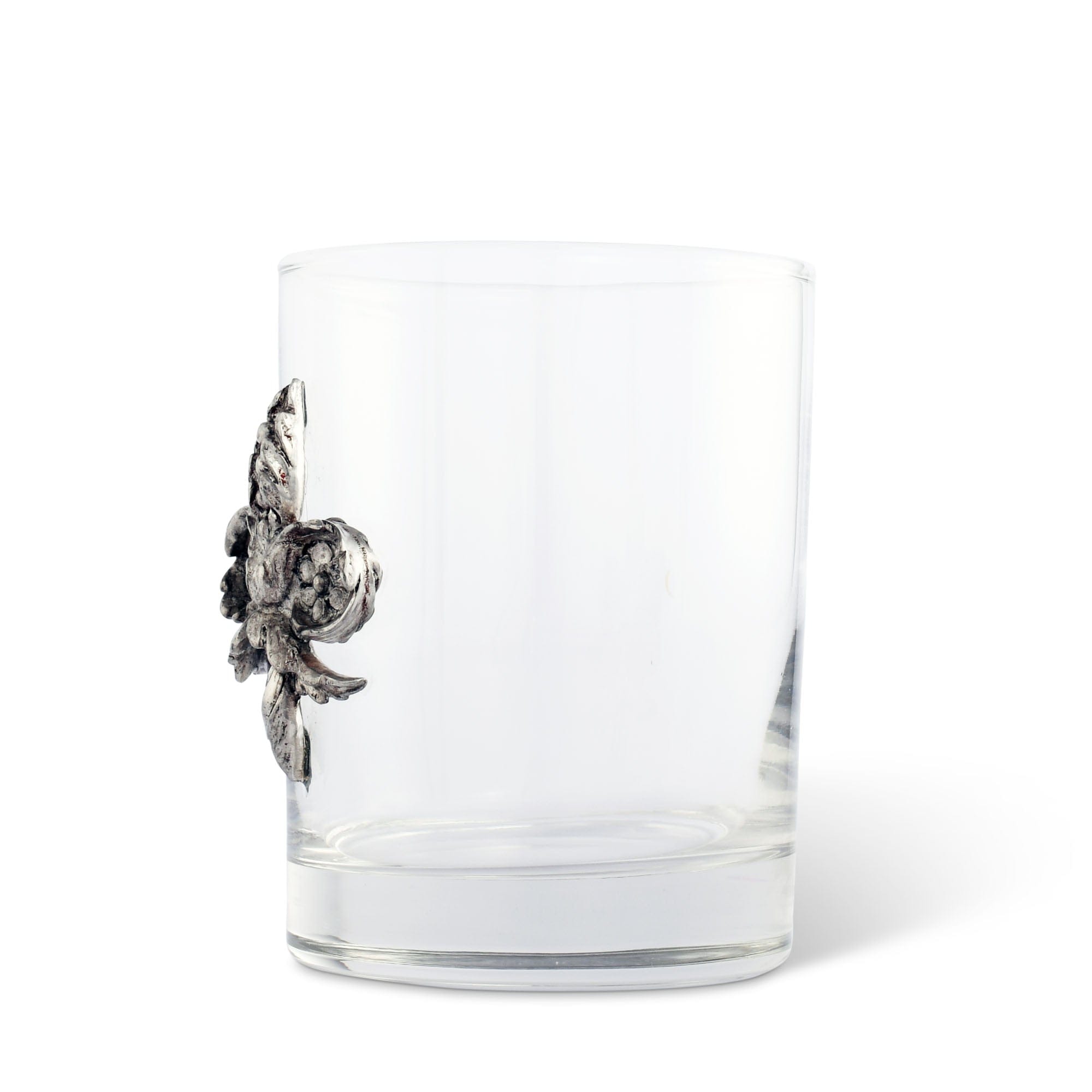 Vagabond House Serveware Vagabond House Fleur de Lys Double Old Fashion Bar Glass