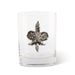 Vagabond House Serveware Vagabond House Fleur de Lys Double Old Fashion Bar Glass