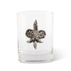 Vagabond House Serveware Vagabond House Fleur de Lys Double Old Fashion Bar Glass