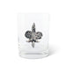 Vagabond House Serveware Vagabond House Fleur de Lys Double Old Fashion Bar Glass