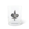 Vagabond House Serveware Vagabond House Fleur de Lys Double Old Fashion Bar Glass