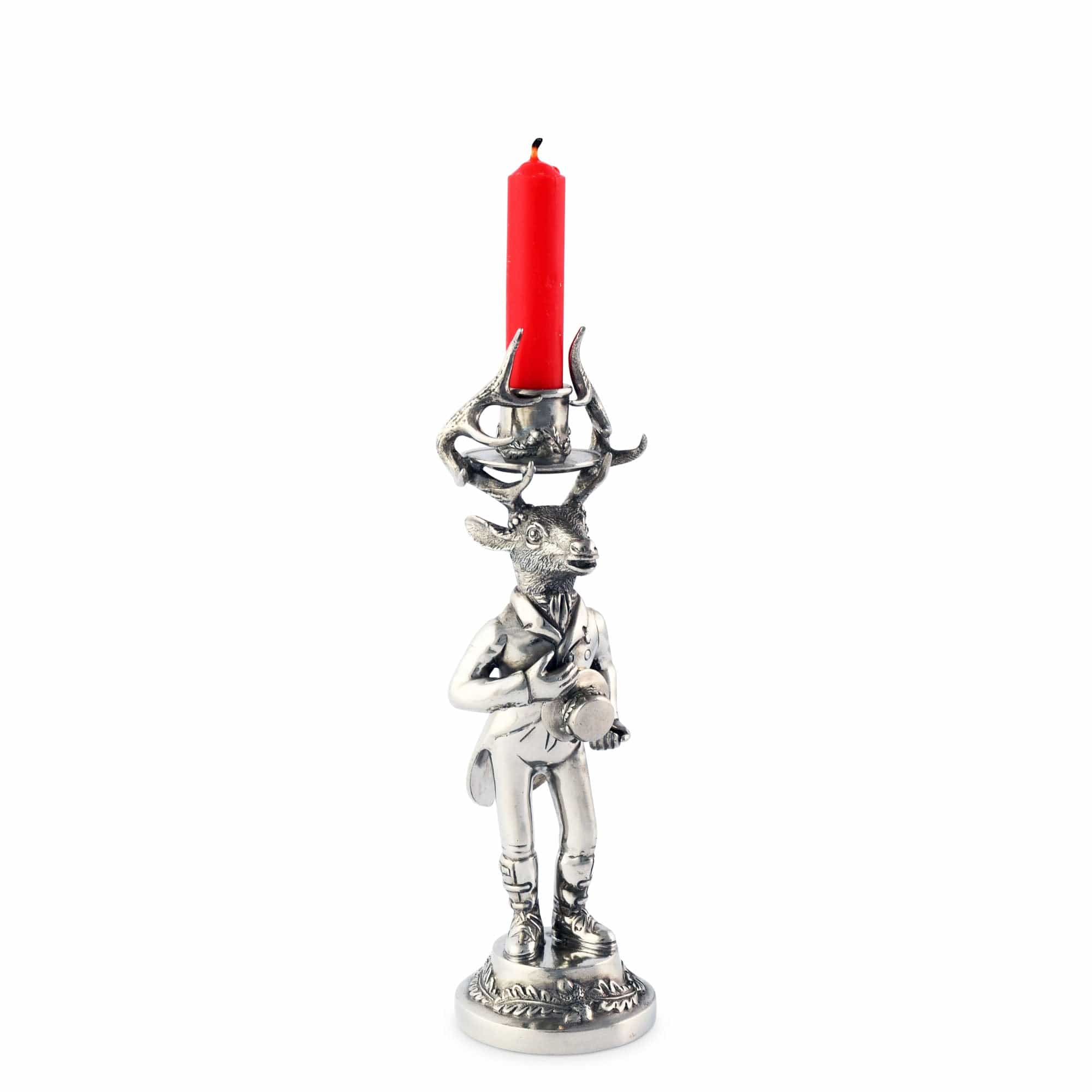 Vagabond House Giftware Vagabond House Gentleman Elk Short Candlestick