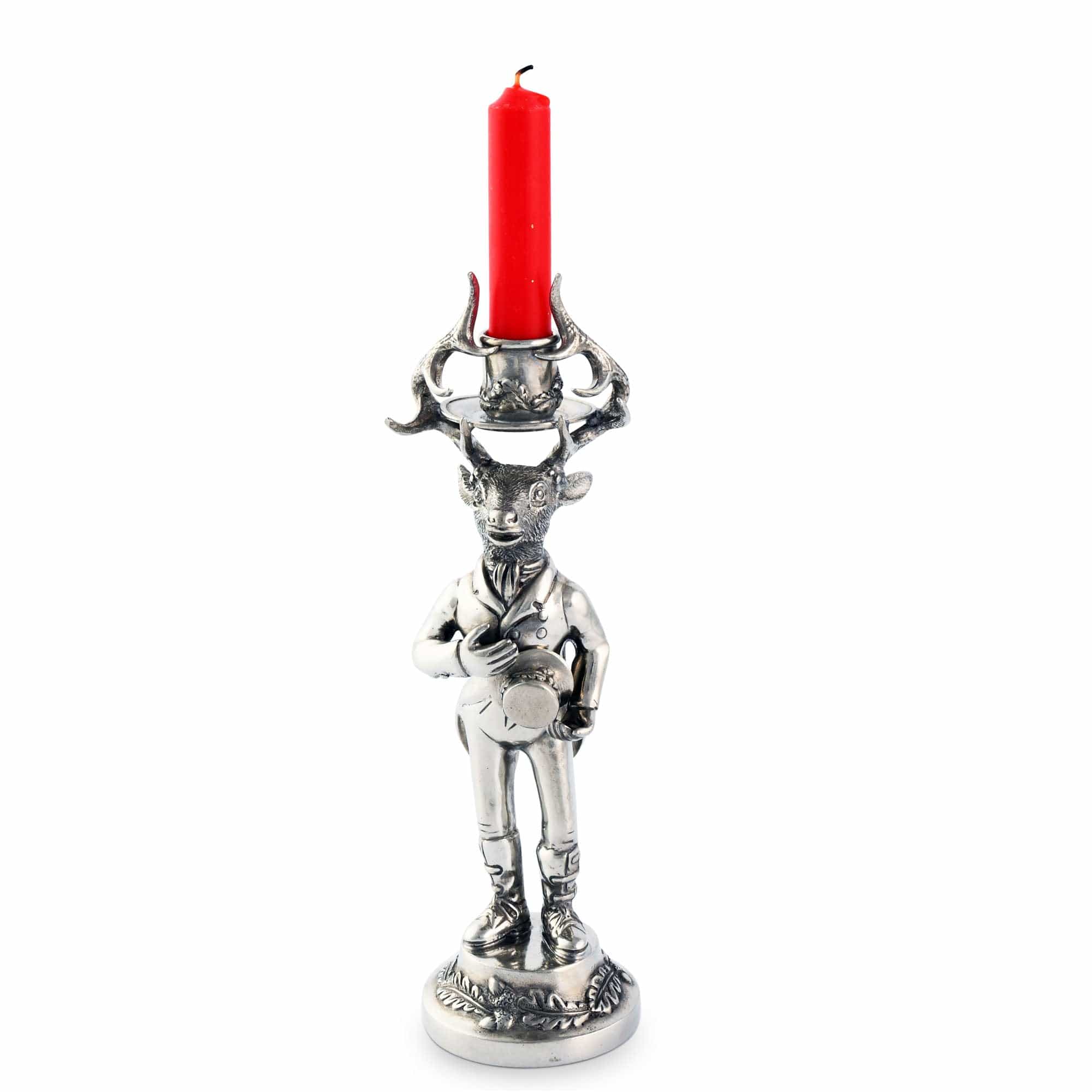 Vagabond House Giftware Vagabond House Gentleman Elk Short Candlestick