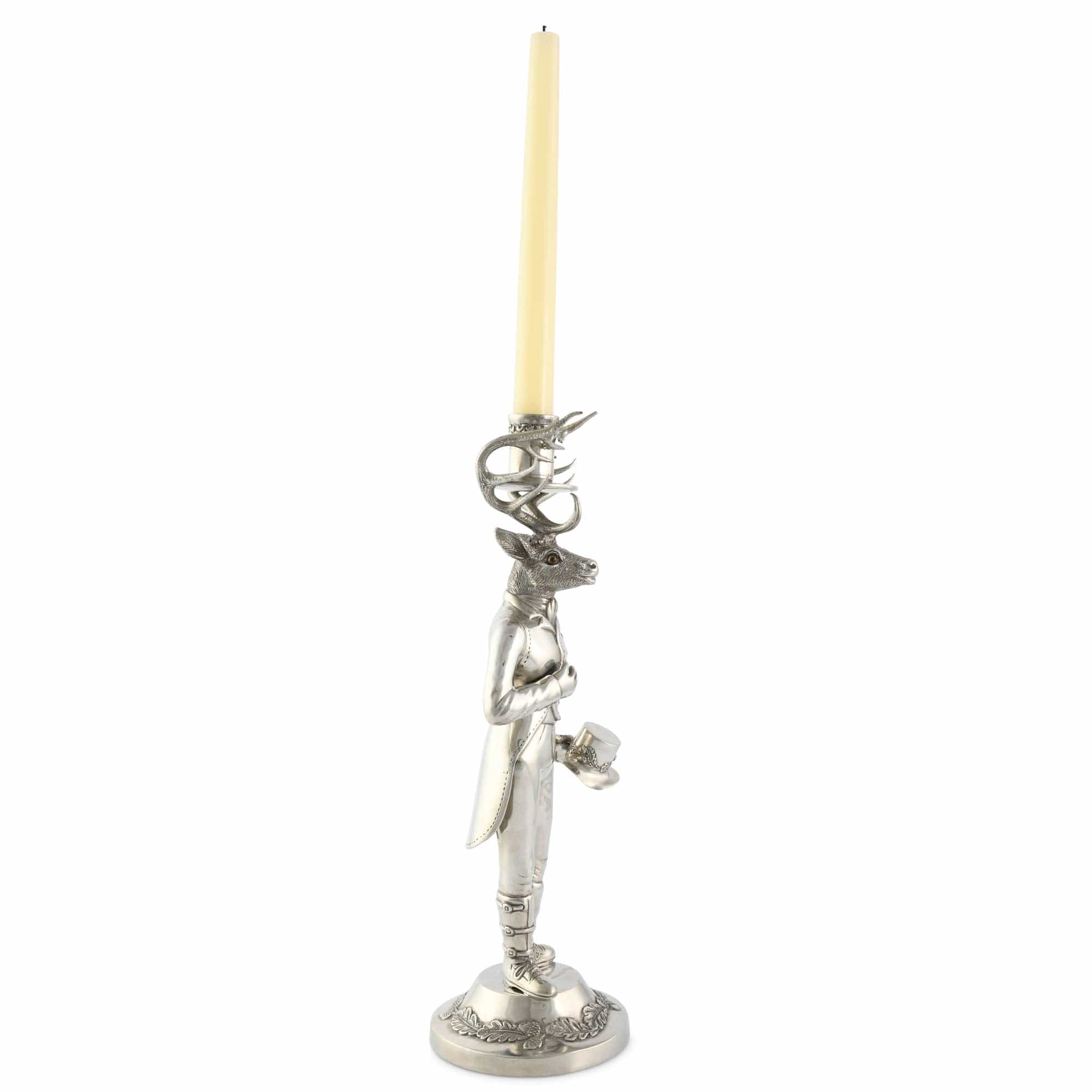 Vagabond House Giftware Vagabond House Gentleman Elk Tall Candlestick