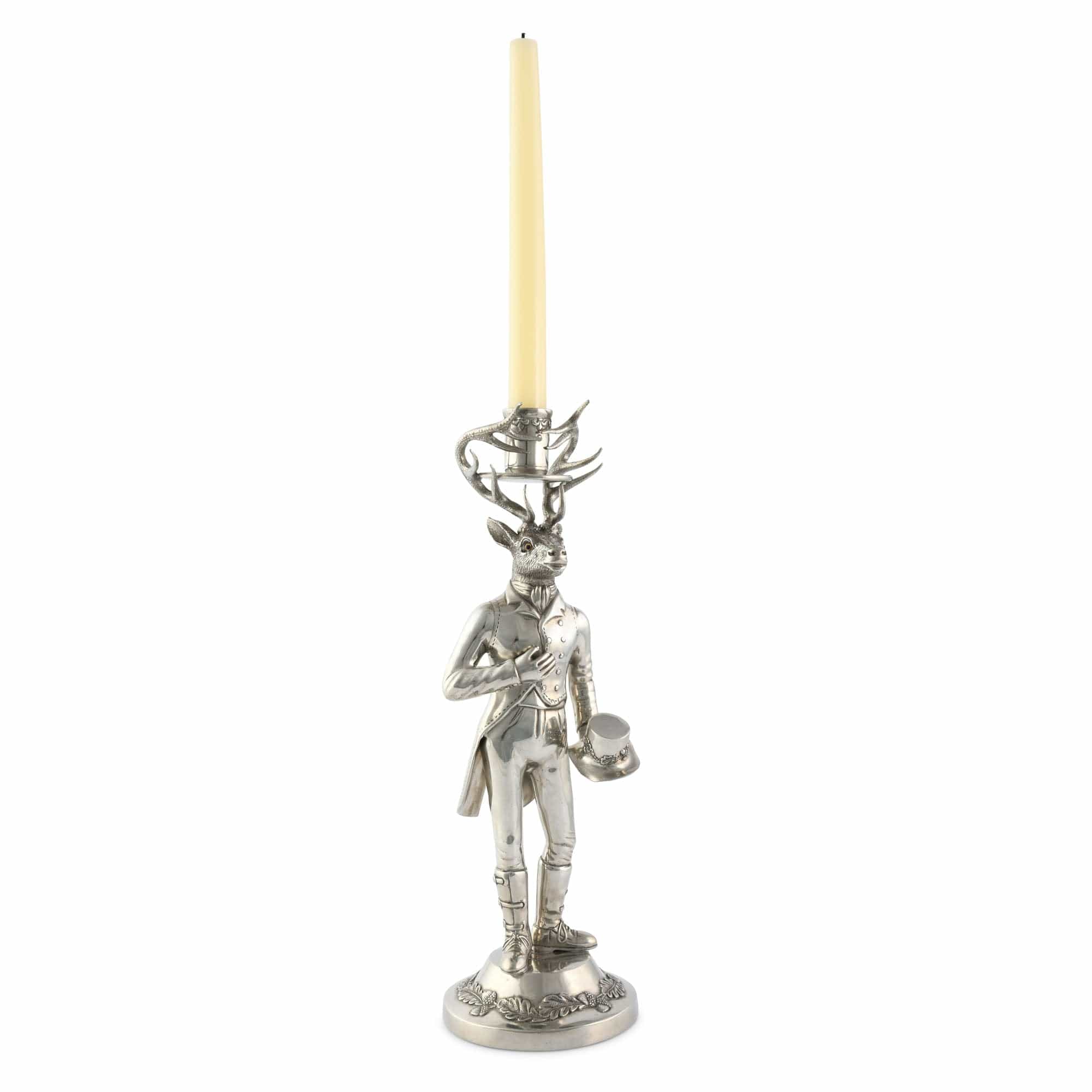 Vagabond House Giftware Vagabond House Gentleman Elk Tall Candlestick