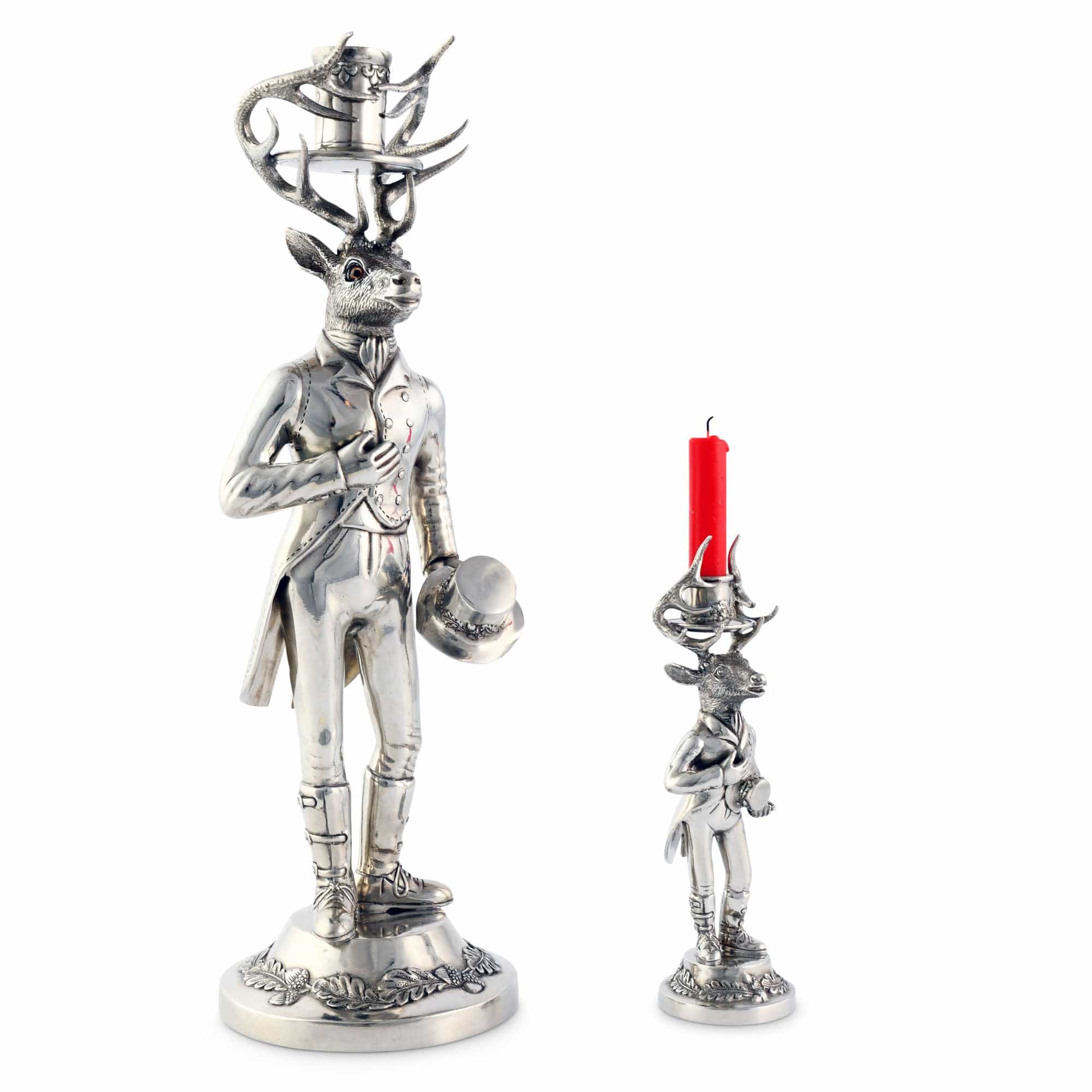 Vagabond House Giftware Vagabond House Gentleman Elk Tall Candlestick