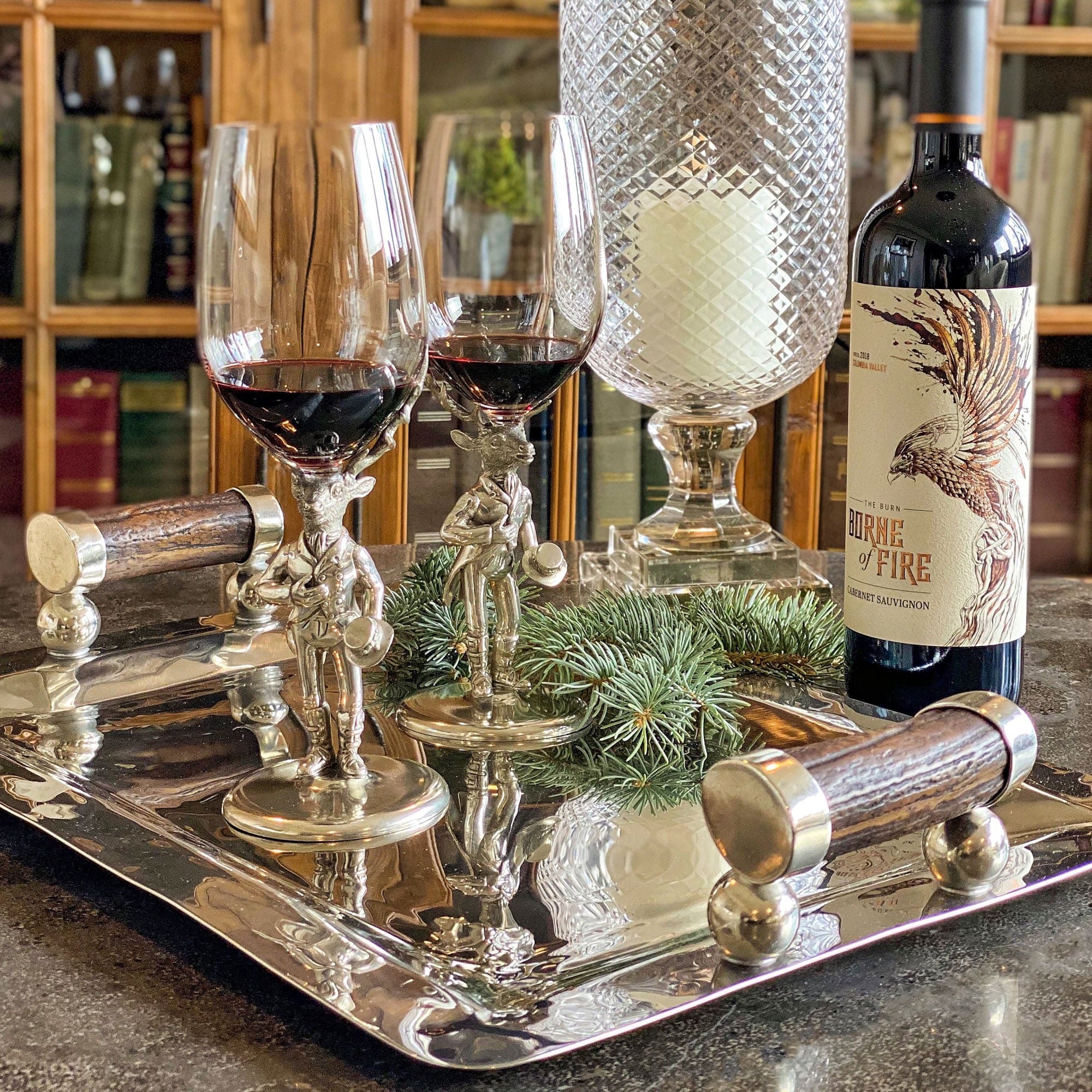 Vagabond House Serveware Vagabond House Gentleman Elk Wine Glass