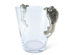 Vagabond House Serveware Vagabond House Glass Ice Bucket Lion Handles