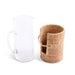 Vagabond House Serveware Vagabond House Glass Pitcher Hand Woven Wicker Natural Rattan Cover