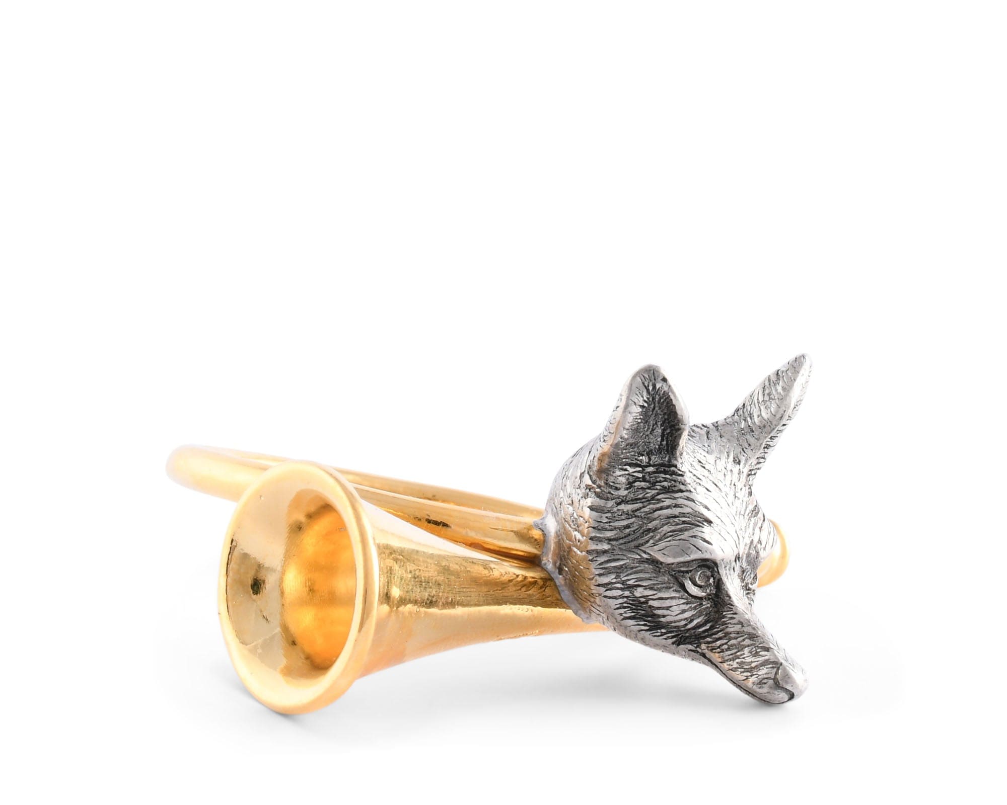 Vagabond House Serveware Vagabond House Golden Hunt Horn Napkin Ring