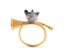 Vagabond House Serveware Vagabond House Golden Hunt Horn Napkin Ring
