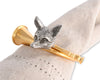 Vagabond House Serveware Vagabond House Golden Hunt Horn Napkin Ring