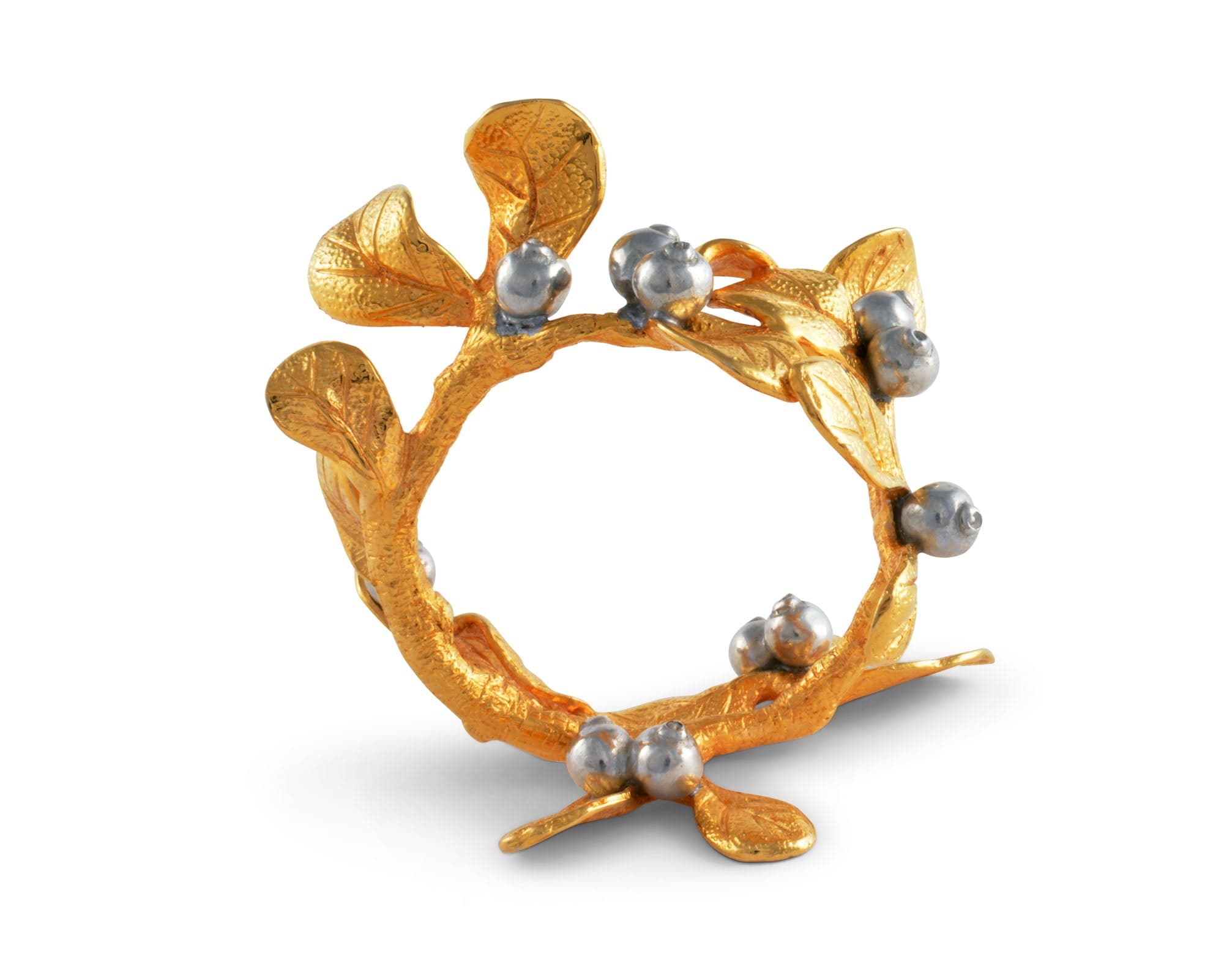 Vagabond House Giftware Vagabond House Golden Winter Berry Napkin Ring