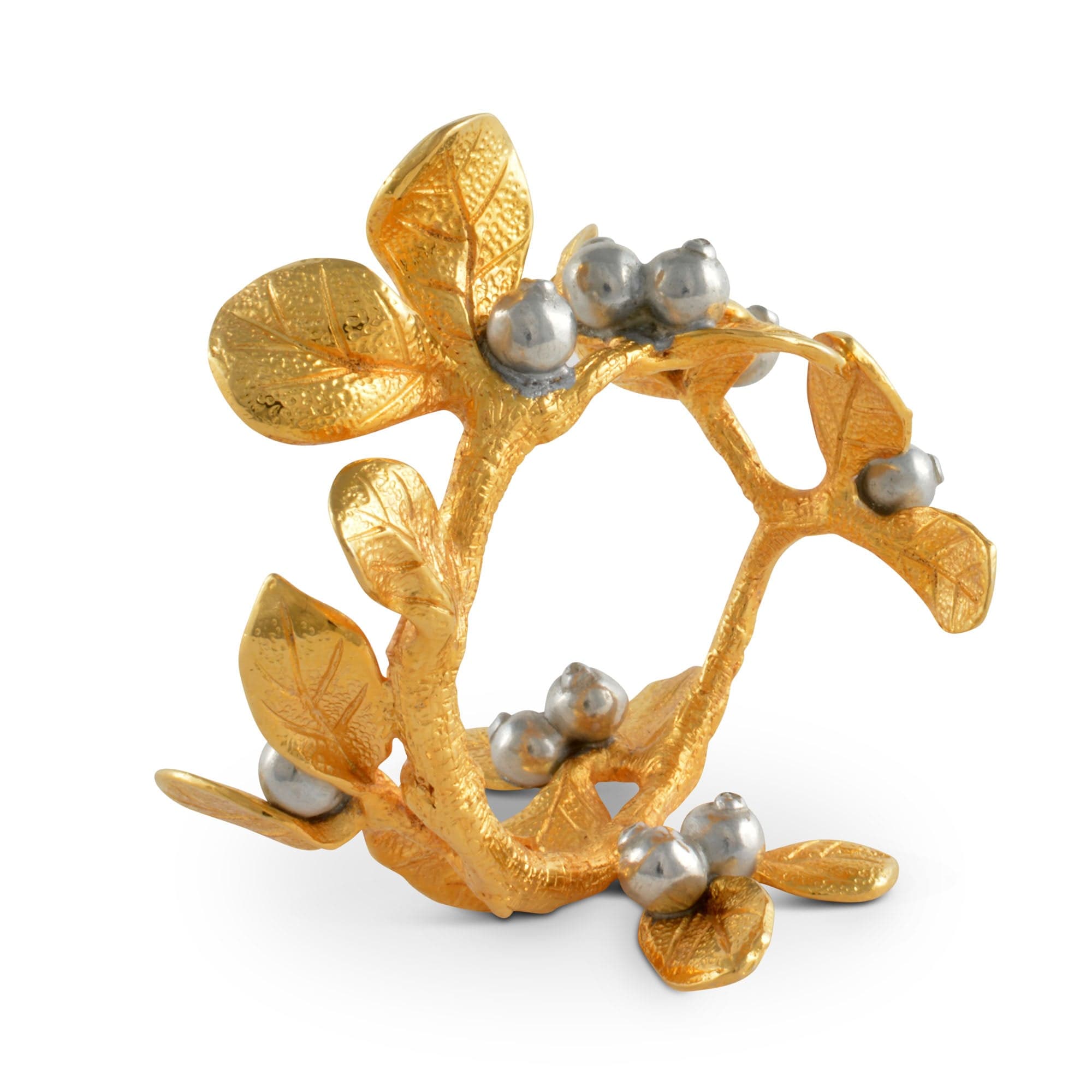 Vagabond House Giftware Vagabond House Golden Winter Berry Napkin Ring