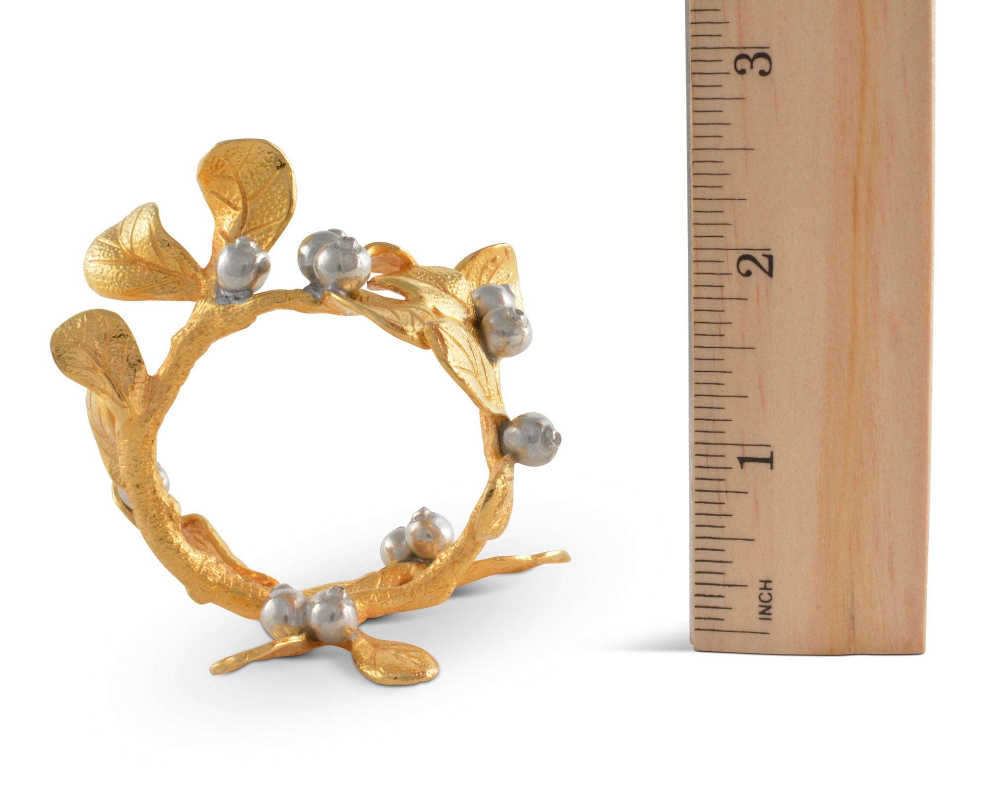 Vagabond House Giftware Vagabond House Golden Winter Berry Napkin Ring