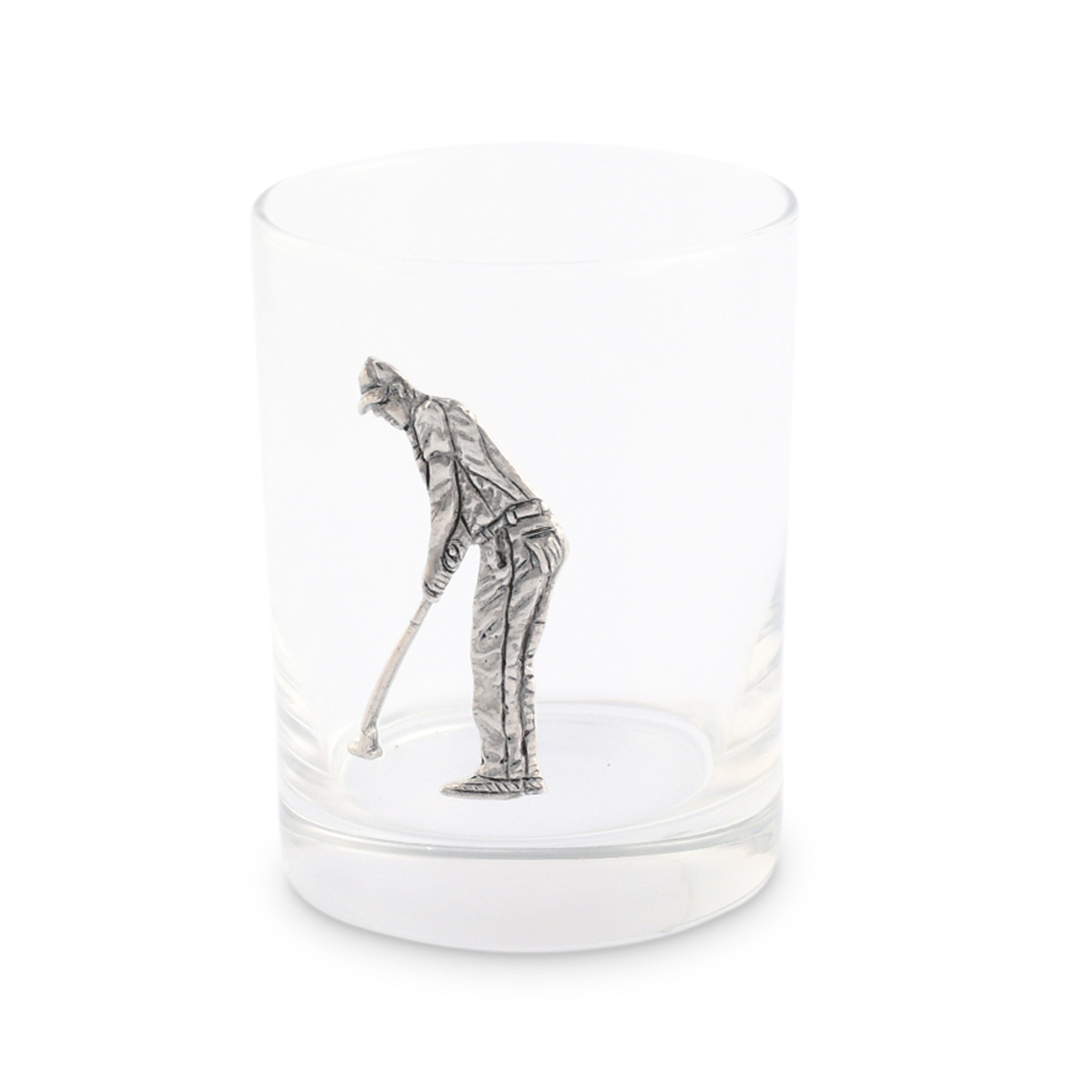 Vagabond House Serveware Vagabond House Golfer Double Old Fashioned Glass