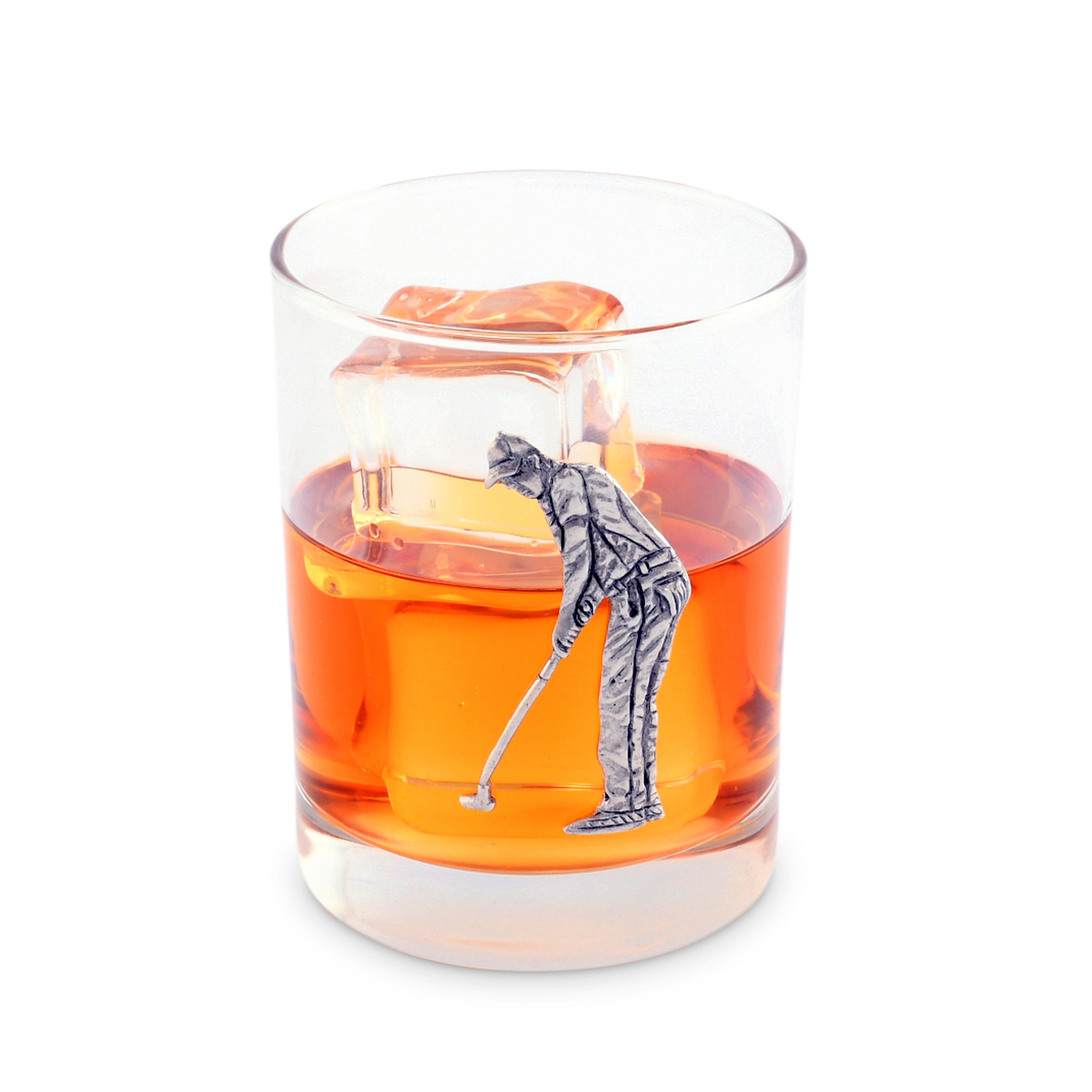 Vagabond House Serveware Vagabond House Golfer Double Old Fashioned Glass