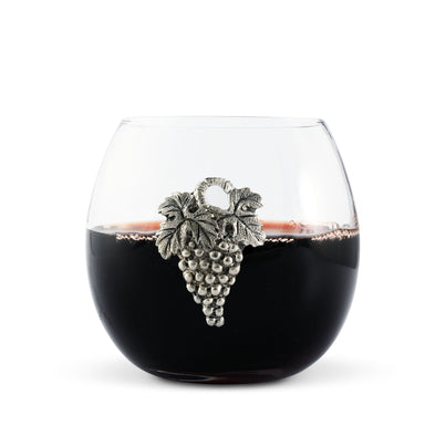 Vagabond House Serveware Vagabond House Grape Stemless Wine Glass