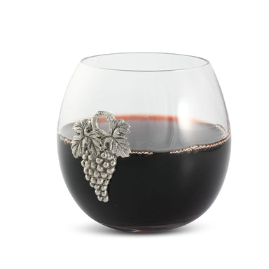 Vagabond House Serveware Vagabond House Grape Stemless Wine Glass