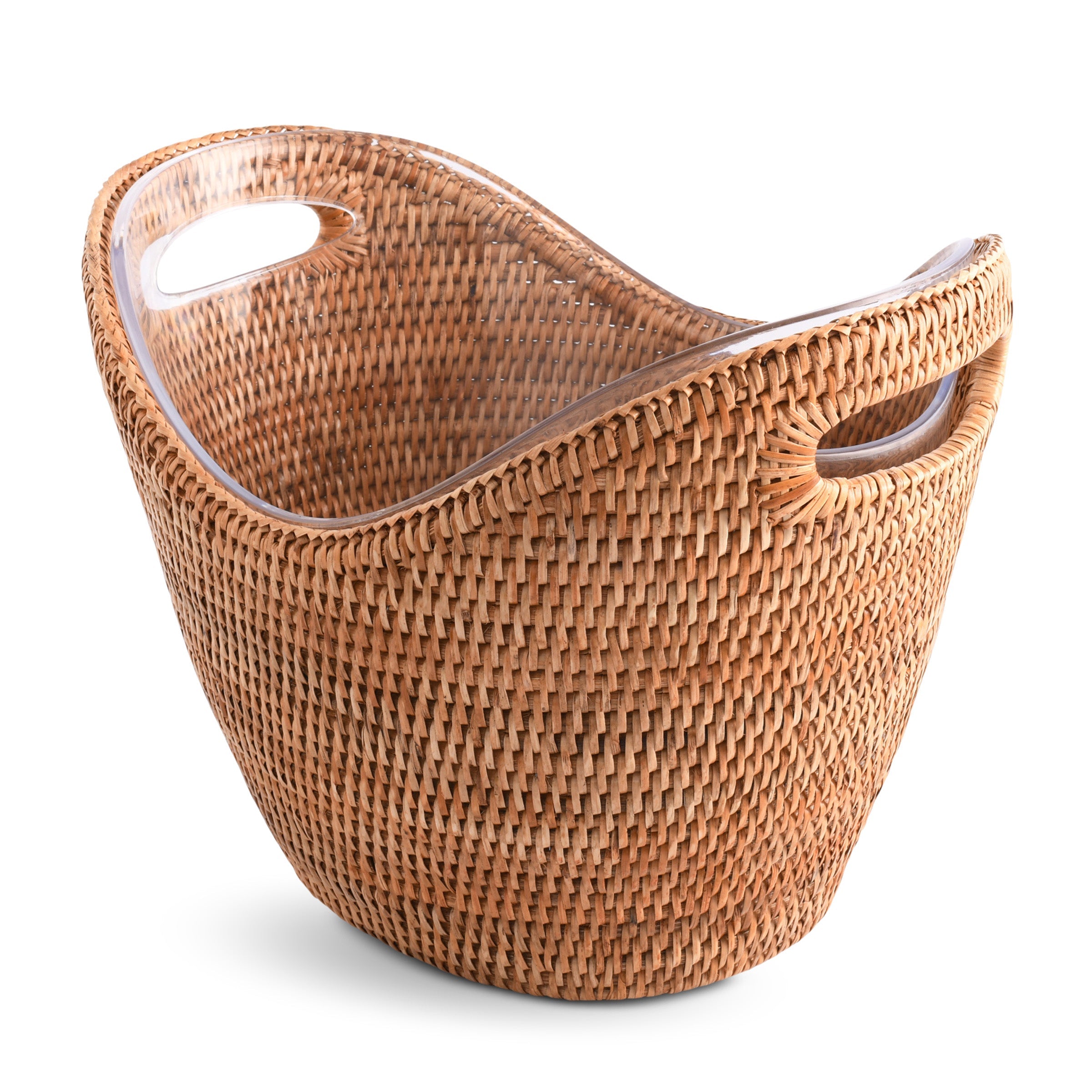 Vagabond House Serveware Vagabond House Hand Woven Wicker Rattan Champagne / Ice Tub