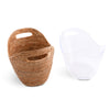 Vagabond House Serveware Vagabond House Hand Woven Wicker Rattan Champagne / Ice Tub