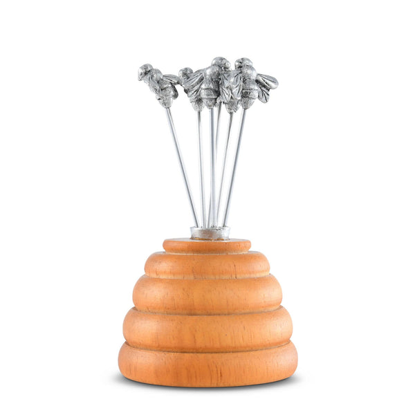 Vagabond House Serveware Vagabond House Hive of Bees Cheese Pick Set
