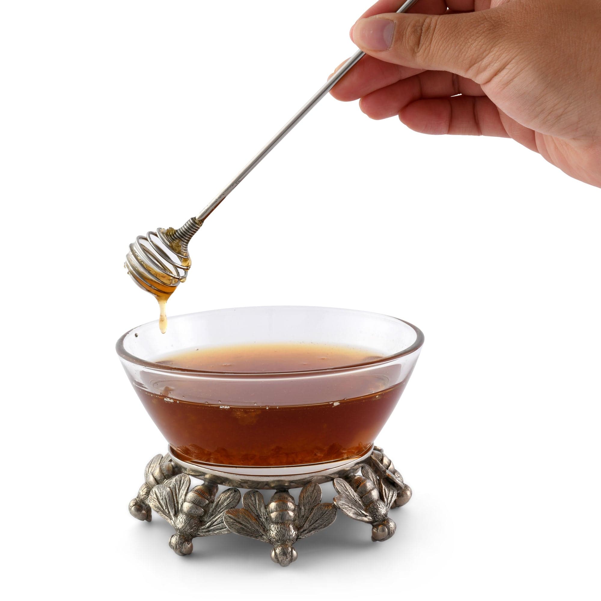 Vagabond House Serveware Vagabond House Honeybee Glass Bowl