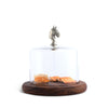 Vagabond House Serveware Vagabond House Horse Glass Covered Cheese Wood Board Wood 6.5" D