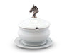 Vagabond House Serveware Vagabond House Horse Head Porcelain Lidded Bowl