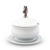 Vagabond House Serveware Vagabond House Horse Head Porcelain Lidded Bowl
