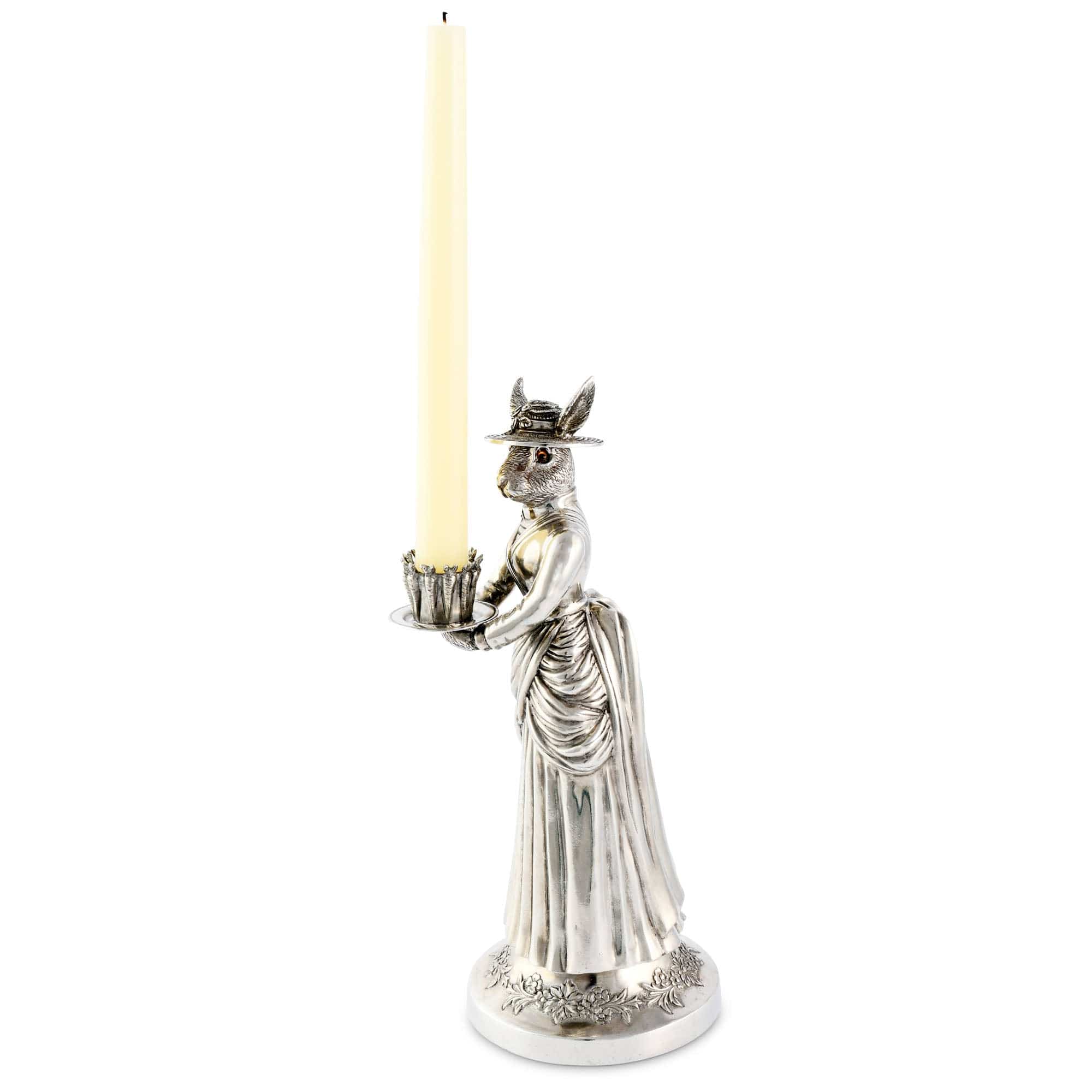 Vagabond House Giftware Vagabond House Lady Hare Tall Candlestick