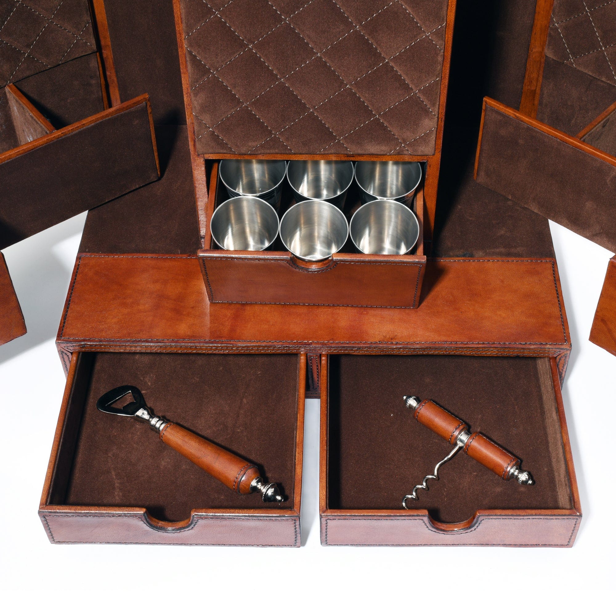 Vagabond House Serveware Vagabond House Leather Stirrup Handle  Bar Case