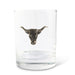 Vagabond House Serveware Vagabond House Long Horn Double Old Fashion Bar Glass