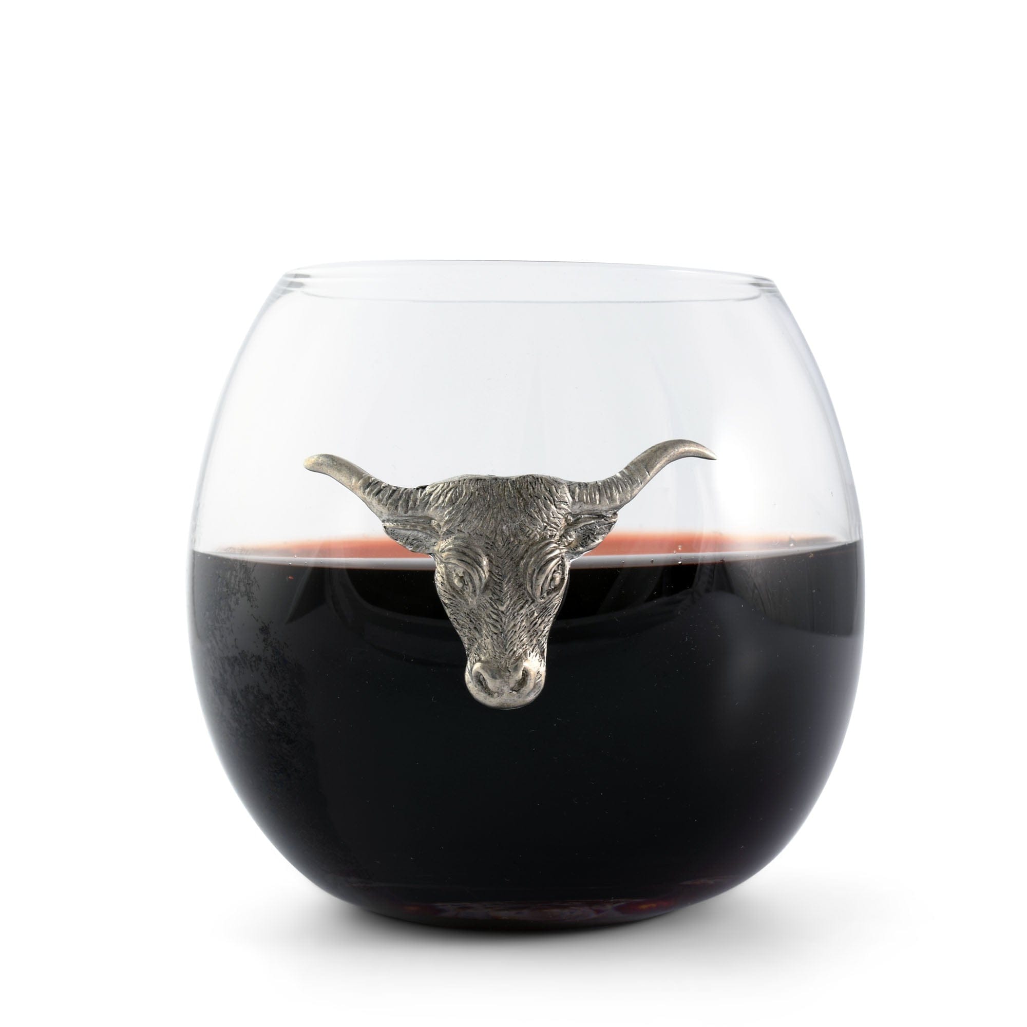 Vagabond House Serveware Vagabond House Longhorn Stemless Wine Glass