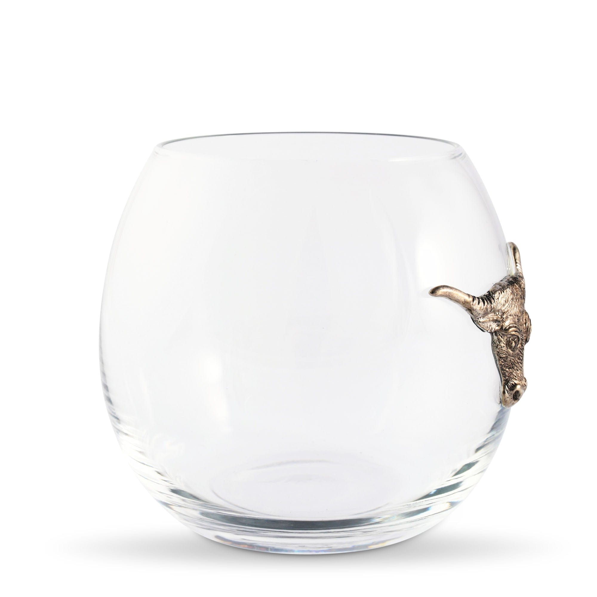 Vagabond House Serveware Vagabond House Longhorn Stemless Wine Glass
