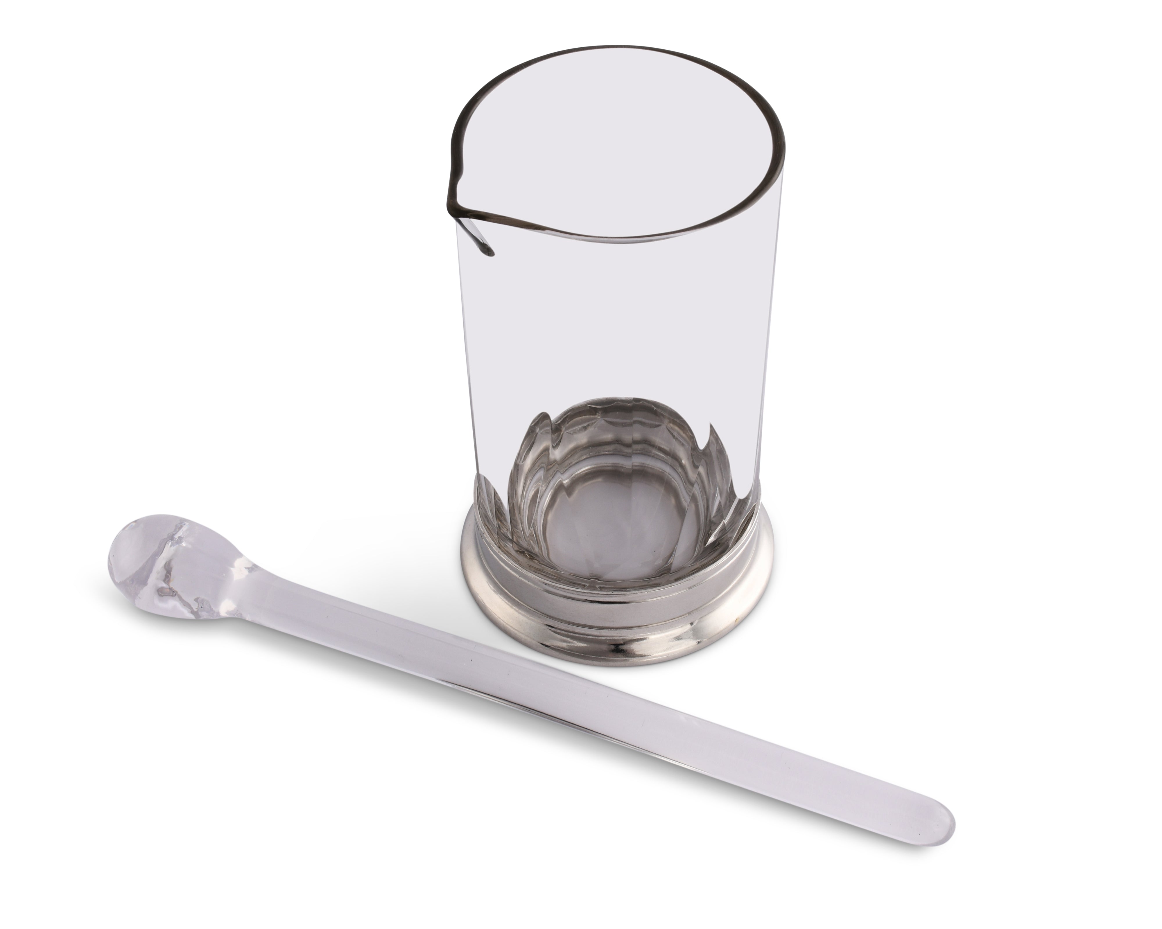 Vagabond House Serveware Vagabond House Mixing Pitcher and Stirrer - Hatched Glass