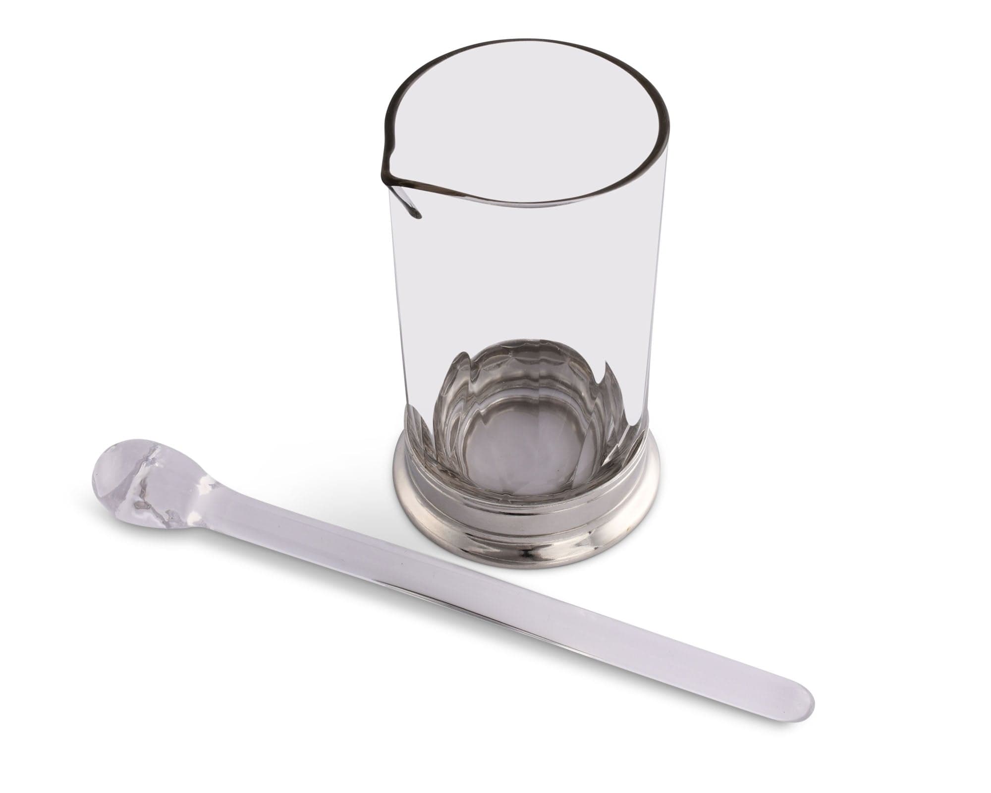Vagabond House Serveware Vagabond House Mixing Pitcher and Stirrer - Hatched Glass